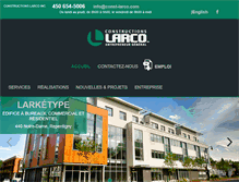Tablet Screenshot of const-larco.com